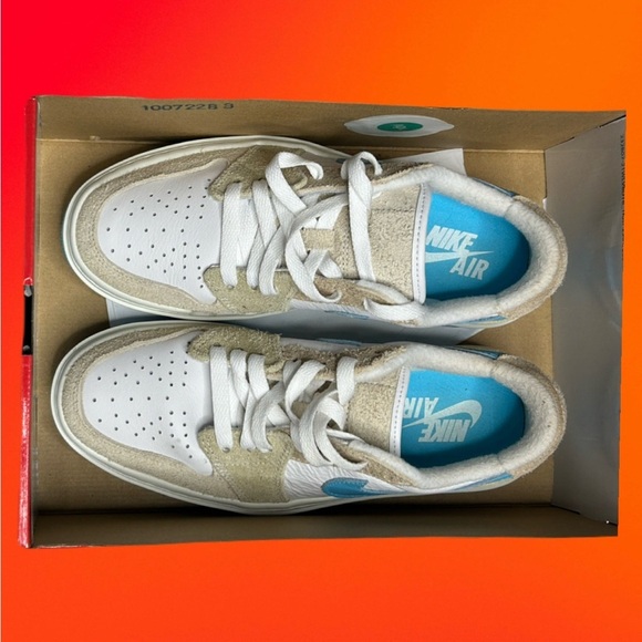 NIB NIKE AIR JORDAN 1 ELEVATE LOW WHITE AND BLUE! - Picture 4 of 6